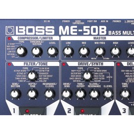 Pedalera efectos Boss para Bajo ME-50B - Envío Gratuito